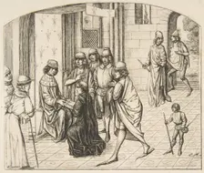 Presentation of Valerius Maximus to King Louis XI, 1862. Creator: Charles Meryon
