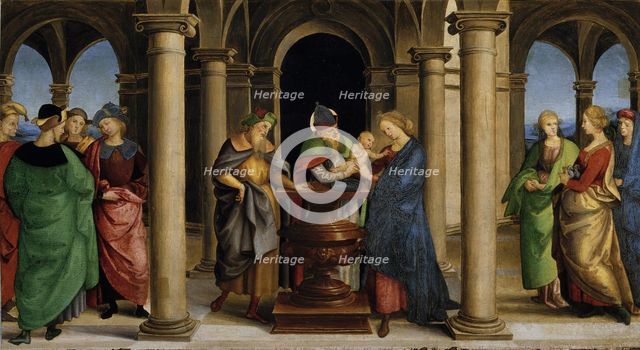 Presentation at the Temple (Predella Panel of the Oddi Altarpiece), 1503. Creator: Raphael (Raffaello Sanzio da Urbino) (1483-1520).