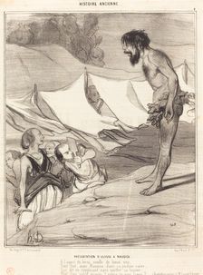 Présentation d'Ulysse a Nausica, 1842. Creator: Honore Daumier