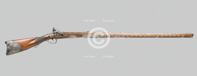 Presentation Flintlock Fowling Piece in the Eastern Fashhion, Paris, 1810. Creators: Jean Le Clerc, Fatou.