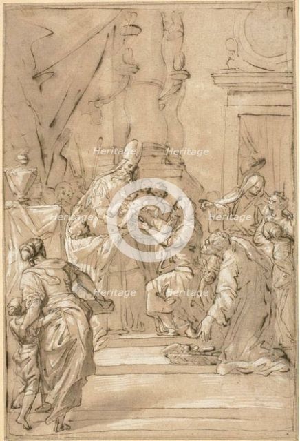 Presentation in the Temple, c.1710. Creator: Pietro da Pietri.