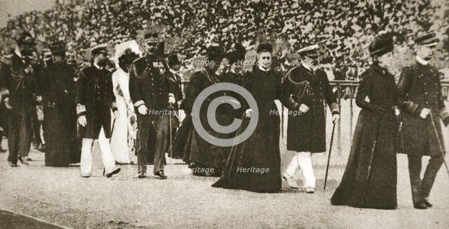 Presentation party at the Olympic Games, Athens, Greece, 1906. Artist: S and G