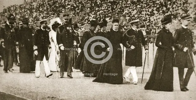 Presentation party at the Olympic Games, Athens, Greece, 1906. Creator: S and G.