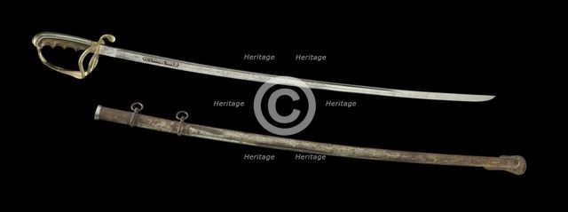 Presentation saber and scabbard used by Colonel Charles Young, 1914-1922. Creator: S.N. Meyer Military & Society Goods.