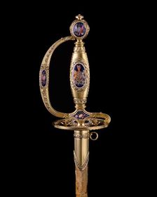 Presentation Smallsword with Scabbard, British, London, hallmarked for 1797-98. Creator: James Morisset