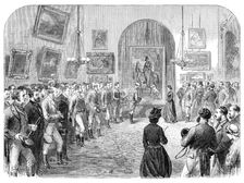 Presentation to the Countess of Yarborough of an equestrian portrait of her Ladyship..., 1864. Creator: Unknown