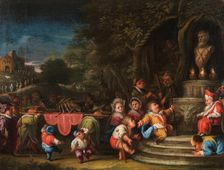 Presentazione del gambero all'idolo (Presentation of the shrimp to the idol), c.1730-1740. Creator: Bocchi, Faustino (1659-1742)