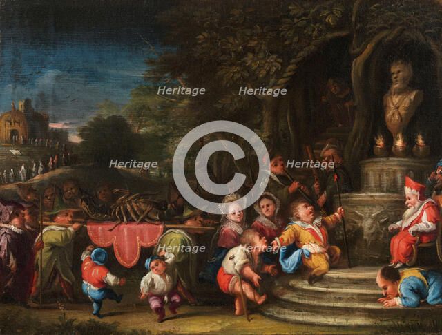 Presentazione del gambero all'idolo (Presentation of the shrimp to the idol), c.1730-1740. Creator: Bocchi, Faustino (1659-1742).