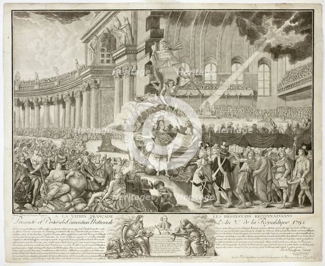 Presenté et dedié a la convention National l'an 2 de la Republique, 1793. Creator: A. Duplessis.