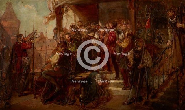 Presenting the Fowler to the Fowler Brotherhood (Sketch), 1876. Creator: Wladyslaw Luszczkiewicz.