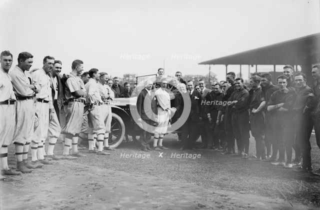 Presenting Collins with car at World Series, Philadelphia, 1914 Creator: Bain News Service.