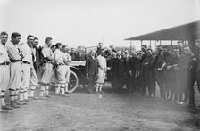 Presenting Collins with car at World Series, Philadelphia, 1914 Creator: Bain News Service