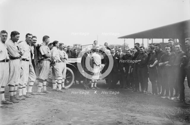 Presenting Collins with car at World Series, Philadelphia, 1914 Creator: Bain News Service.