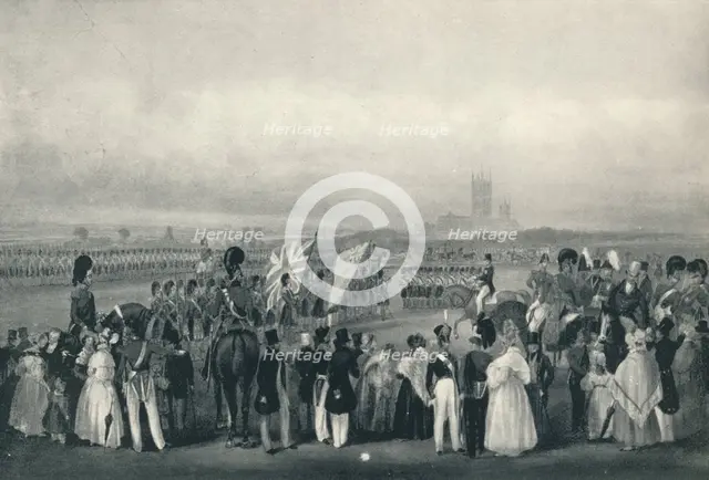 'Presenting New Colours to the 93rd Highlanders, Oct. 7th, 1834', 1834 (1909). Artist: Unknown.