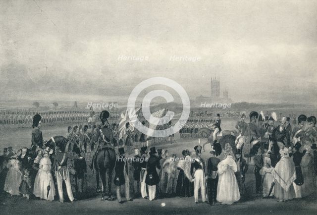 'Presenting New Colours to the 93rd Highlanders, Oct. 7th, 1834', 1834 (1909). Artist: Unknown.