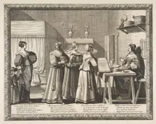 Presents Offered to the Bride (Les Présents offerts à la Mariée), ca. 1633. Creator: Abraham Bosse