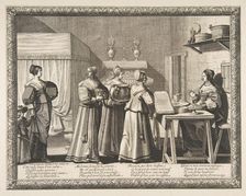 Presents Offered to the Bride (Les Présents offerts à la Mariée), ca. 1633. Creator: Abraham Bosse