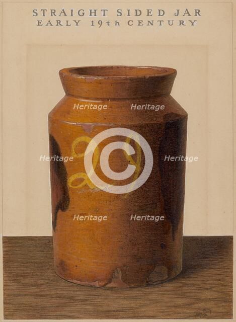 Preserve Jar, 1938. Creator: Philip Smith.