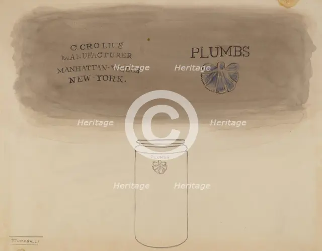 Preserve Jar, c. 1940. Creator: Frank Fumagalli.