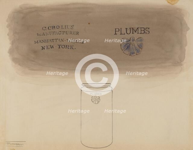 Preserve Jar, c. 1940. Creator: Frank Fumagalli.