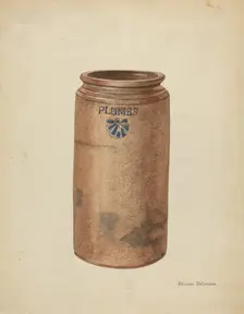 Preserve Jar, c. 1953. Creator: Yolande Delasser
