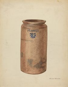 Preserve Jar, c. 1953. Creator: Yolande Delasser