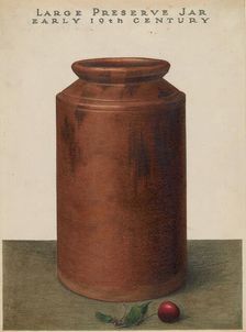 Preserve Jar, c. 1936. Creator: John Matulis