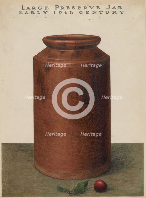 Preserve Jar, c. 1936. Creator: John Matulis.