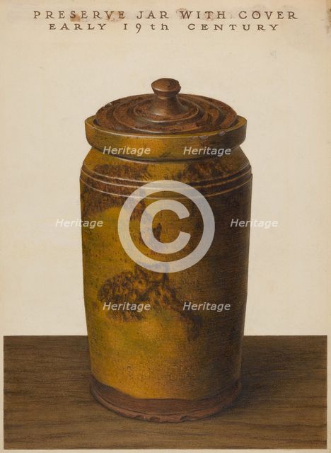 Preserve Jar, c. 1936. Creator: John Matulis.