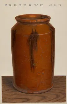 Preserve Jar, c. 1939. Creator: Alfred Parys