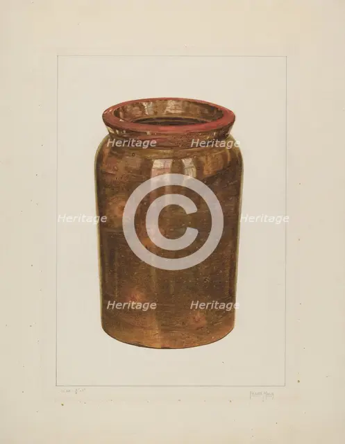 Preserving Jar, 1938. Creator: Frank J Mace.