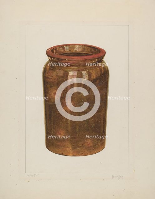 Preserving Jar, 1938. Creator: Frank J Mace.