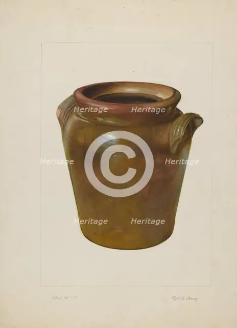 Preserving Jar, c. 1938. Creator: Clyde L. Cheney.
