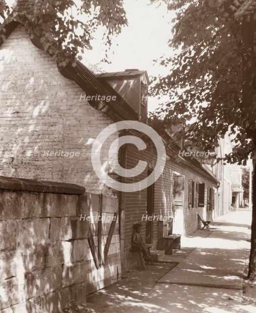 President Monroe's law offices, Charles Street, Fredericksburg, Virginia., between 1927 and 1929. Creator: Frances Benjamin Johnston.