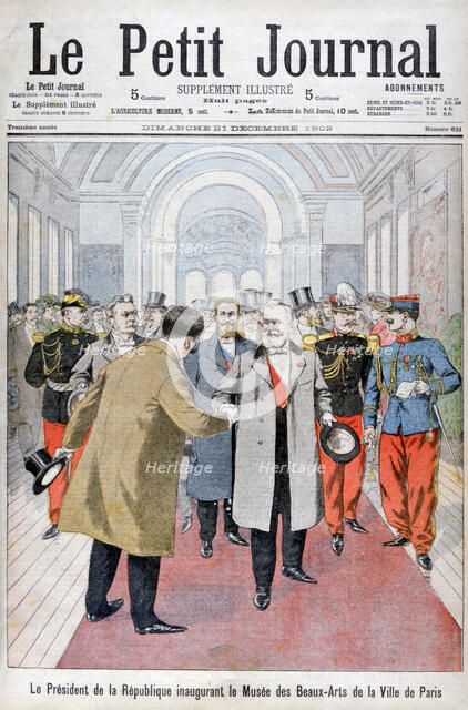 President of the Republic opening the Musée des Beaux-Arts de la Ville de Paris, 1902. Artist: Unknown