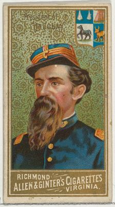 President of Uruguay, from World's Sovereigns series (N34) for Allen & Ginter Cigarettes, ..., 1889. Creator: Unknown
