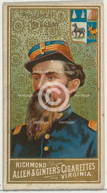 President of Uruguay, from World's Sovereigns series (N34) for Allen & Ginter Cigarettes, ..., 1889. Creator: Unknown.