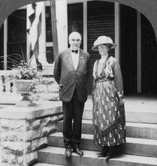 President and Mrs Harding at their home, Marion, Illinois, USA, c1921-c1923. Artist: Keystone View Company