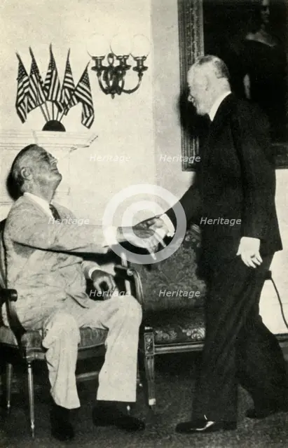 'President Benes visits F. D. Roosevelt in 1942', (1947). Creator: Unknown.