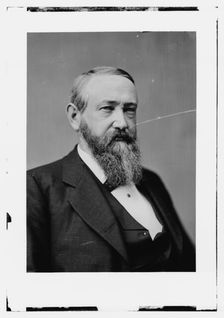 President Benjamin Harrison, between 1870 and 1880. Creator: Unknown
