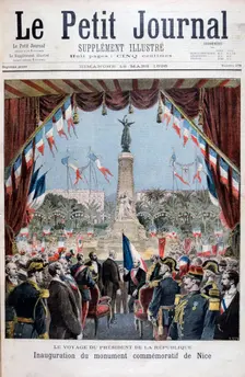 President Faure at the inauguration ceremony of a monument in Nice, 1896. Artist: Henri Meyer