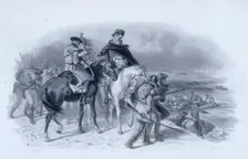 President George Washington crossing the Delaware, 1776, (c1856-c1859). Creator: James Duthie