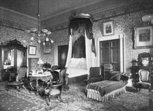 President Harrison's bedroom at the White House, Washington DC, USA, 1908
