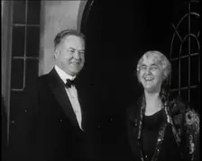 President Herbert Hoover and Lou Henry Hoover, First Lady of the United States of America..., 1932. Creator: British Pathe Ltd