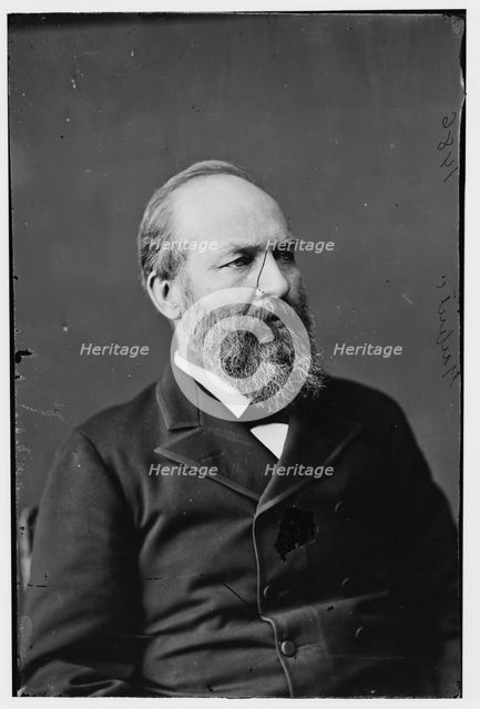 President James A. Garfield, between 1870 and 1880. Creator: Unknown.