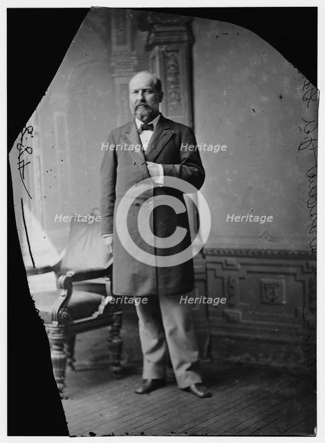 President James A. Garfield, between 1870 and 1880. Creator: Unknown.