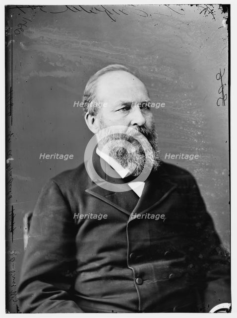 President James Garfield, between 1870 and 1880. Creator: Unknown.