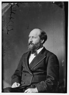 President James Garfield, between 1870 and 1880. Creator: Unknown