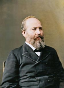 President James Garfield, between 1870 and 1880. Creator: Unknown