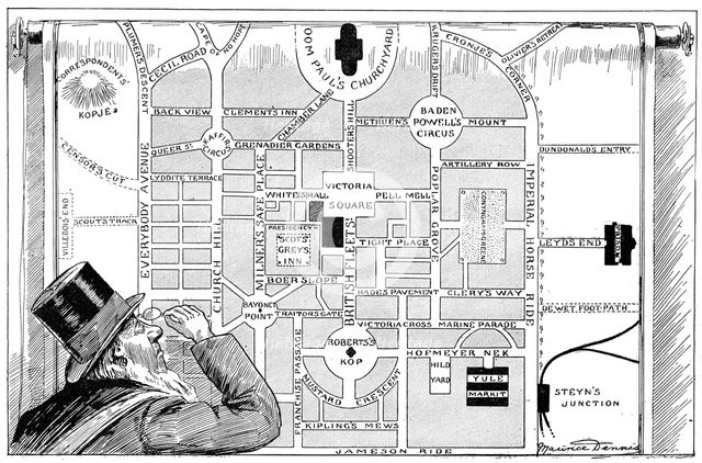President Kruger looking at a plan of the New Pretoria, 1900. Artist: Unknown